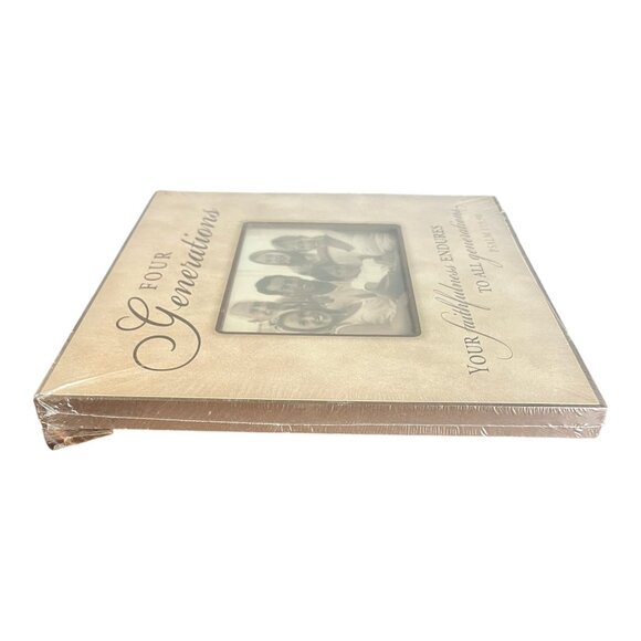Four Generations Wooden Photo Frame Hold 5" X 7" Standing/Hanging Psalm 119:90 - Picture 3 of 4